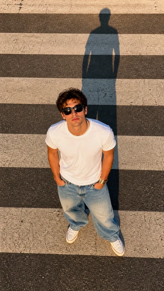 Sunset on the Crosswalk