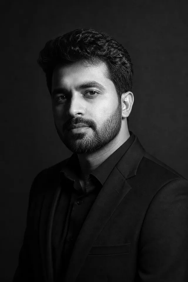 Editorial Black and White Portrait