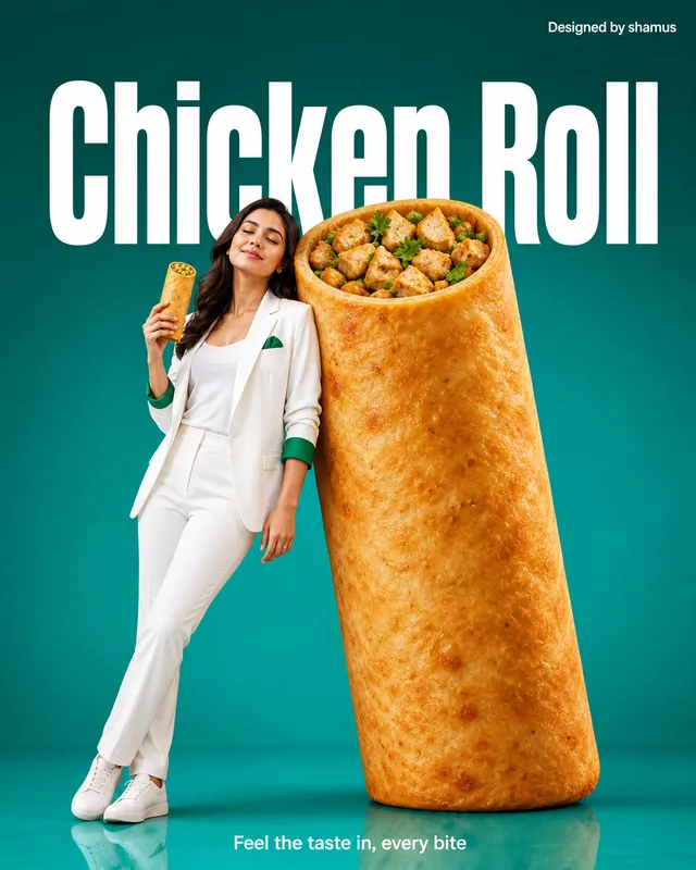Giant Chicken Roll Studio Ad